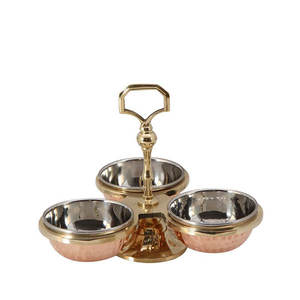 Accesorios para Suministros de Comida para Bodas y Fiestas, Acabado en Cobre Puro, Vajilla, Tazón de Metal, Decoración de Mesa de Restaurante - Product Image 5