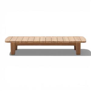 Mesa de Centro Moderna Minimalista de Madera de Teca Maciza, Mesa de Té Rectangular Baja de Estilo Japonés para Sala de Estar, OEM - Product Image 2
