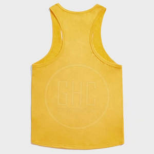 Camiseta sin mangas con estilo para hombre de Venta caliente Casual algodón poliéster Fitness Gym Wear mejor estilo - Product Image 2