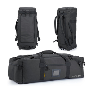 Sac de voyage en toile de coton imperméable 100 % avec doublure en cuir PU, personnalisé, grande taille, pour arts martiaux, design OEM, vente chaude INFLOW SPORTS - Product Image 1