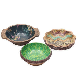 ชุดชามไม้อะคาเซียแบบทนความร้อนเป็นมิตรกับสิ่งแวดล้อมสำหรับงานเลี้ยงสลัดผลไม้ขนมขบเคี้ยว - Product Image 4