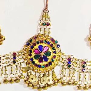 ชุดเครื่องประดับวินเทจสไตล์โบฮีเมียนแบบอัฟกัน งานฝีมือประดับลูกปัดลายเรขาคณิต พร้อมทองแดงน้ำจืด สำหรับงานปาร์ตี้ของผู้หญิง เป็นมิตรกับสิ่งแวดล้อม - Product Image 4