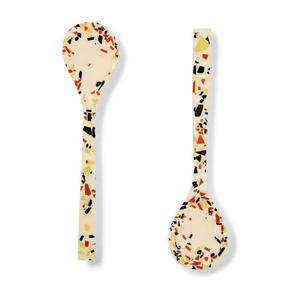 Cuchara para servir ensalada de resina brillante personalizada de la mejor calidad con mango de resina diseño moderno y clásico para uso doméstico en la cocina - Product Image 6