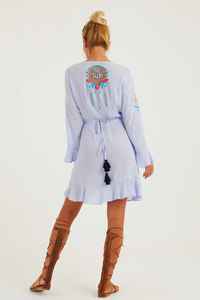 Dulce tradicional ucraniano Maxi vestido bohemio para mujer Relax Fit vestido largo con borlas bordado hecho a mano señoras Mini vestido Natural - Product Image 3