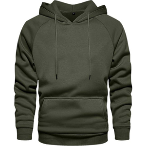 2025 OEM Sweats à capuche vierges de haute qualité pour hommes Jersey marron uni chaud 100% sweats à capuche en coton avec cordes - Product Image 3