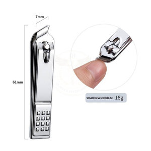 Cortauñas Profesional de Acero Inoxidable con Abertura de Mandíbula Ancha para Uñas - Ideal para Viajes, Salones y Uso Diario - Product Image 5