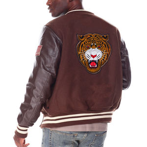 Veste universitaire d'hiver pour homme la plus vendue, personnalisable, couleur unie sur le devant, col montant, qualité supérieure, sportive, en laine, séchage rapide, respirante - Product Image 3