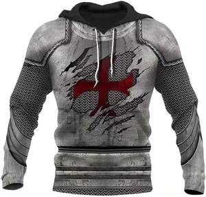 Sublimación personalizada Sudadera con capucha: O-cuello, mangas largas, Winter Fleece Terry Hoodie - Product Image 2