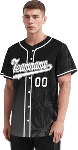 Impression de logo personnalisé, impression par sublimation, impression DTG, faible MOQ, logo personnalisé imprimé en 3D, maillot de baseball confortable pour jeunes, blanc - Product Image 4