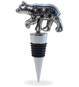 คอลเลกชันจุกไวน์โลหะรูปหมีสีดำอุปกรณ์สำหรับดื่มไวน์แดงสำหรับเบียร์แชมเปญขายส่งราคาโรงงาน - Product Image 1