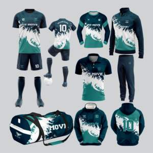Kit de vêtements de football pour jeunes Vêtements d'équipe personnalisés Uniformes de football de haute qualité pour les uniformes d'équipe Uniforme de football durable respirant - Product Image 1