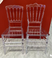 Nouvelle Chaise Transparente en Acrylique Cristal de Qualité pour Mariage, Mobilier d'Hôtel à Prix Abordable pour Réception de Mariage