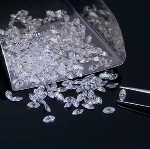 Diamant naturel de taille marquise véritable couleur E excellente pierre brillante idéale pour les bijoux fins et les bagues - Product Image 1