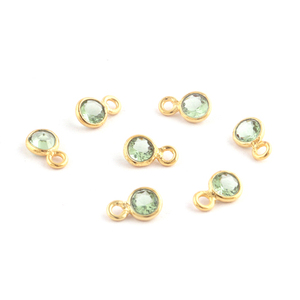 เครื่องประดับควอตซ์ Apatite ทรงกลมเหลี่ยมเพชรพลอย,ตัวเชื่อมต่อเครื่องประดับชุบทองตัวเชื่อมต่อ Diy เสน่ห์20ชิ้น - Product Image 5