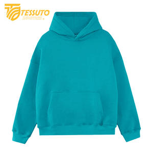 เสื้อฮู้ดผ้าฟลีซแบบสวมหัวสำหรับผู้ชายทรงโอเวอร์ไซส์ผ้าคอตตอน100% พิมพ์ลายแบบ DIY - Product Image 6