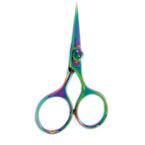 Razor <b>Scissor</b> Titanium Color Coated Metal Steel Durable Lightweight Fly Fishing <b>Scissors</b> Adjustable Screw <b>Manicure</b> Instruments - Product Image 1