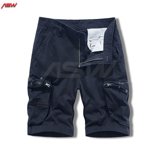 Pantalones cortos transpirables ligeros hechos a medida con cierre de cremallera para exteriores de verano estilo informal con bolsillos laterales Color sólido liso - Product Image 4