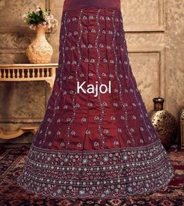 Designer Net <b>Lehenga</b> <b>Choli</b> Set <b>Women</b> with Heavy Jarkan Work Long 3 Meter Flair Four Side Border Net Dupatta Embroidered <b>Choli</b> - Product Image 2