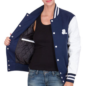 Nouveauté, service OEM ODM, veste universitaire à manches longues pour femmes, veste de baseball courte pour femmes, uniformes universitaires pour l'hiver - Product Image 3