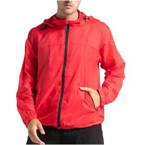 เสื้อแจ็คเก็ตกันลมแบบมีฮู้ด กลับด้านได้ ระบายอากาศ น้ำหนักเบา สำหรับวิ่งกลางแจ้ง ฝึกซ้อม ออกกำลังกาย จำนวนมาก - Product Image 1