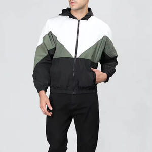 2025-2026 High Quality Coated <b>Canvas</b> Waterproof Hooded Stand Reversible Sports Fashion Custom Streetwear Windbreaker Outdoor - Product Image 3