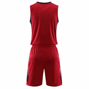Meilleur design Ensembles d'uniformes de basket-ball à demi-manches de couleur rouge Vêtements de basket-ball confortables de haute qualité - Product Image 6