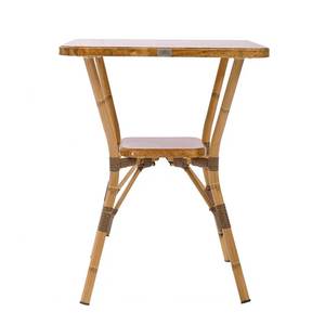 Modern Square Aluminum <b>Table</b> 60x60cm Durable Outdoor Furniture Steel Marble Pattern CFD68220 - Product Image 2