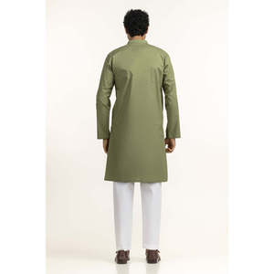 Kurta Basique KR-STY25-077 Coupe Classique en Coton Salwar Kameez Vêtements Ethniques Indiens et Pakistanais pour les Festivals - Product Image 4
