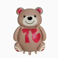 Ballons en Mylar en forme d'ours en peluche, gonflables à l'hélium, pour gâteaux, anniversaires, Saint-Valentin, mariages et décorations de fête - Vente en gros
