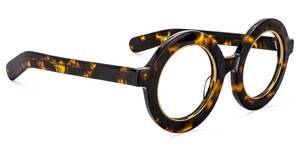 Lunettes de vue rétro à monture épaisse en écaille de tortue - Product Image 5