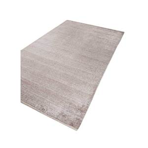 Konstrukt Solid Color Beige & <b>Brown</b> Hand Loom <b>Wool</b> & Bamboo Silk Rug for Home-Model HWB-1011 - Product Image 2