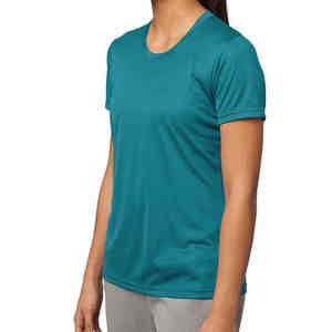 Camisetas de Verano para Mujer de la Mejor Calidad, 100% Algodón/Spandex, Diseño Casual Personalizado, Colores Sólidos, Manga Corta, Secado Rápido - Product Image 3