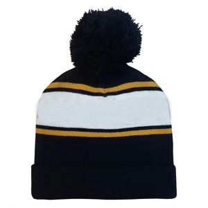 Bonnets tricotés de couleur unie décontractés de haute qualité pour l'hiver pour hommes et femmes Bonnet en acrylique différentes couleurs Jacquard confort - Product Image 5