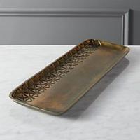 Plateau et plat à dessert en chocolat, artisanat de luxe, fruits, biscuits, collations, présentoir, plateau métallique, style moderne, plateau et plat pour le Ramadan