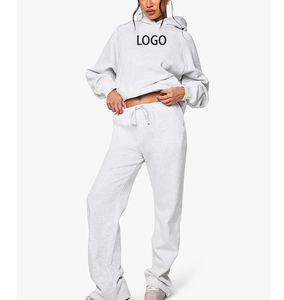 Conjunto Deportivo de Algodón para Mujer, Precio de Fábrica, Logotipo Personalizado, Impresión Puff, Ropa de Entrenamiento para Correr, Secado Rápido, Transpirable, Conjunto de 2 Piezas - Product Image 4