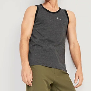 Ropa de Fitness informal de punto transpirable de alta calidad, camiseta sin mangas para hombre, ropa de gimnasio de poliéster de algodón de secado rápido - Product Image 4