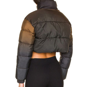 Chaqueta Corta Acolchada para Mujer, Colores Personalizados, Transpirable, Estilo Urbano, Forro de Nailon, Proceso de Tejido, Precio Razonable - Product Image 2