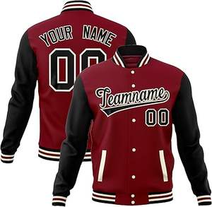 Blouson universitaire personnalisé avec patchs en chenille manches en laine et cuir Blouson élégant pour lycée pour streetwear - Product Image 3