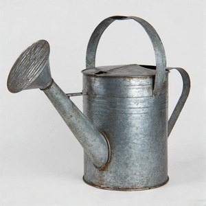 Regadera de estilo Cottage Garden con acabado galvanizado y vertido equilibrado para macizos de flores y macetas - Product Image 2