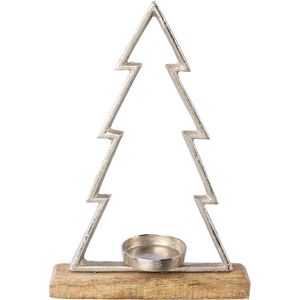 Bougeoir à arc en bois et arbre de noël en métal étagère décorative et décor de table décor à la maison durable matériau de haute qualité - Product Image 5