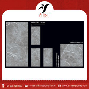 Dernière arrivée Design tendance personnalisé carreaux de porcelaine gris majuscule poli de l'Inde - Product Image 2