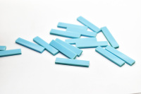 Blue Turquoise Long Slice 30X5X2 MM Approx Smooth Lab Créé Dalle de polissage de pierres précieuses pour la fabrication de bijoux et d'artisanat en cristal.