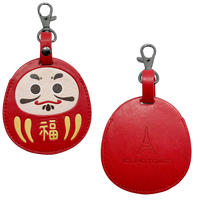 Étiquette de bagage en cuir PU taille de forme personnalisée impression de logo animal mignon en creux