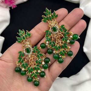 New Arrivals Women's High-grade Ethnic Antique <b>Gold</b> Plated <b>Earrings</b> Fashion Jewelry <b>Sets</b> for Engagement Wedding Anniversary - Product Image 6