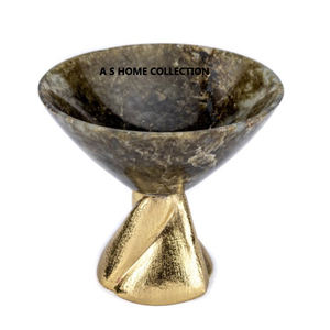 Conception en forme d'arbre couleur dorée décorative la plus fantaisie en aluminium métal dernière nourriture fruits collations bol de service - Product Image 2