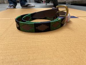 Cinturón de cuero estilo Polo para hombre, Cinturón de piel, estilo ecuestre, tejido a mano - Product Image 3