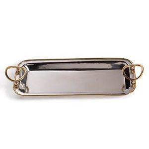 Ensemble de 3 plateaux de service de thé et de café au design moderne pour décor de table d'hôtel et de café de qualité supérieure au prix le plus bas - Product Image 2