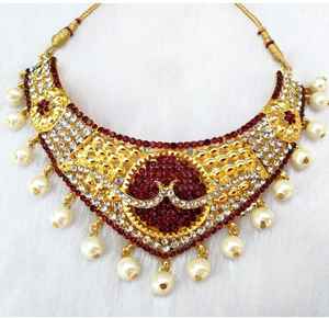 Luxury Bridal <b>Necklace</b> <b>Earring</b> Headpiece Set Alloy Crystal Rhinestone Imitation <b>Pearl</b> Flower Design Vintage Wedding Party - Product Image 4