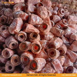 Lámparas de Sal Rosa del Himalaya Hechas a Mano de Primera Calidad de 2-3 Kg con Base de Madera Tallada, Artesanía Natural, Lámpara de Sal para Dormitorio - Product Image 4