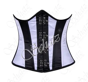 Vendita calda 3 corsetto LayerUnderbust realizzato in tessuto di raso di alta qualità corsetto donne di buona qualità raso Underbust bustier Shapers
